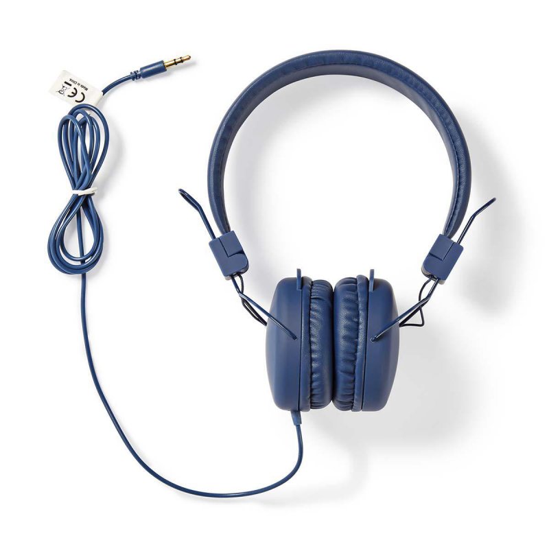 Kabelová sluchátka na uši | 3,5 mm | Délka kabelu: 1.20 m | 99 dB | Modrá - obrázek č. 6