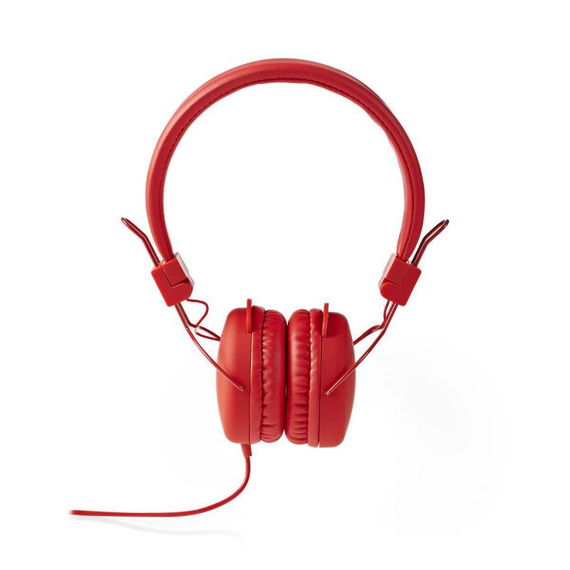 Kabelová Sluchátka | On-ear | Skládací | Kulatý Kabel 1,2 m | Červená barva - obrázek produktu