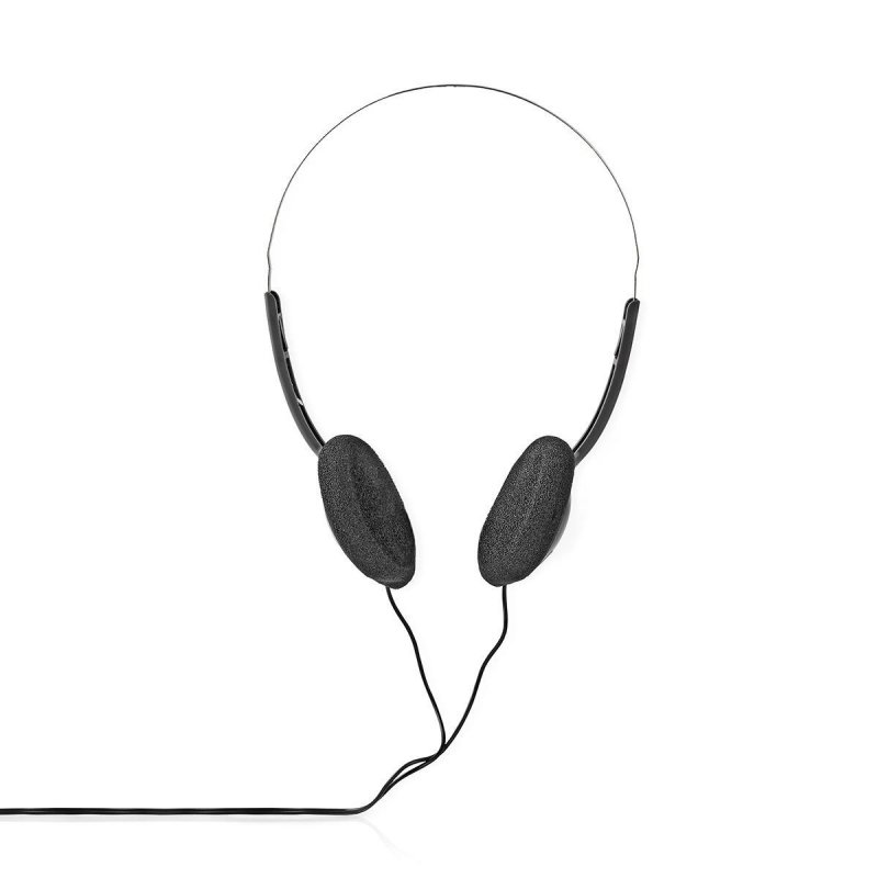 Kabelová sluchátka na uši | 3,5 mm | Délka kabelu: 6.00 m | Černá - obrázek produktu