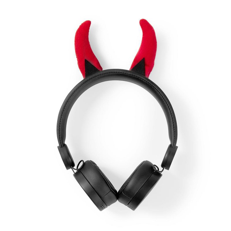 Kabelová sluchátka na uši | 3,5 mm | Délka kabelu: 1.20 m | 85 dB | Černá / Červená - obrázek č. 5