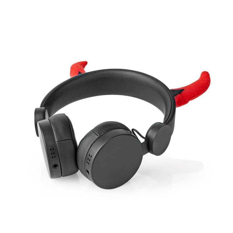 Kabelová sluchátka na uši | 3,5 mm | Délka kabelu: 1.20 m | 85 dB | Černá / Červená - obrázek č. 7