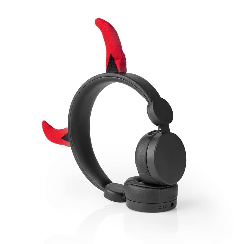 Kabelová sluchátka na uši | 3,5 mm | Délka kabelu: 1.20 m | 85 dB | Černá / Červená - obrázek č. 8