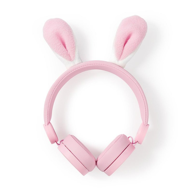 Kabelová sluchátka na uši | 3,5 mm | Délka kabelu: 1.20 m | 85 dB | Bílá / Růžová - obrázek č. 7