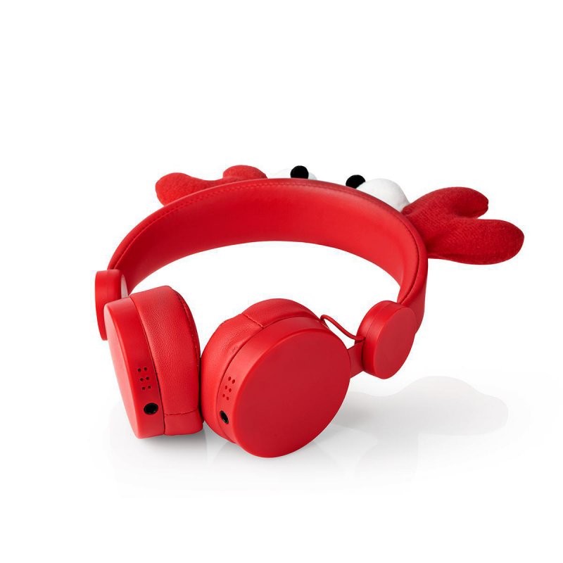 Kabelová sluchátka na uši | 3,5 mm | Délka kabelu: 1.20 m | 85 dB | Červená - obrázek č. 7