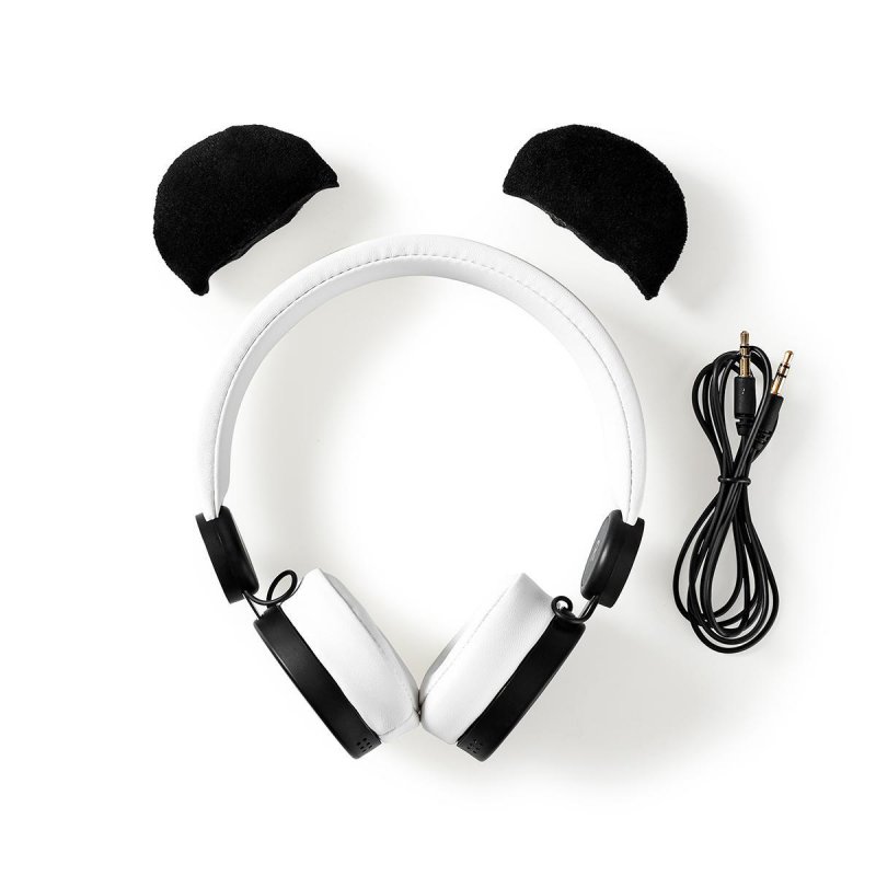 Kabelová sluchátka na uši | 3,5 mm | Délka kabelu: 1.20 m | 85 dB | Bílá / Černá - obrázek č. 4