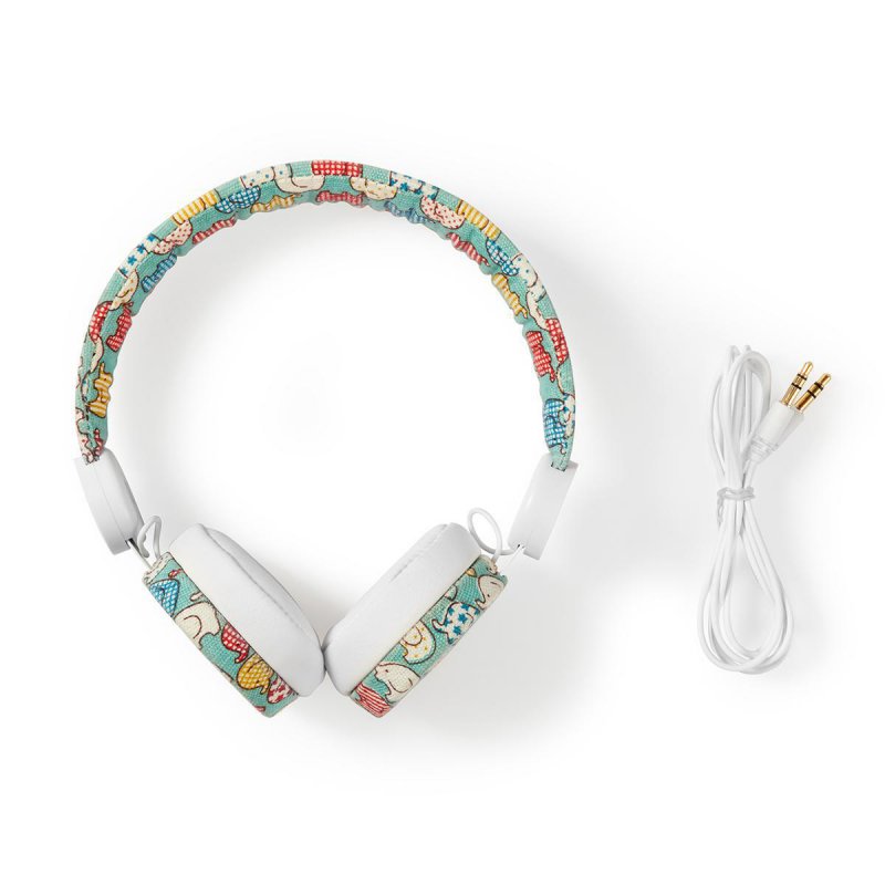 Kabelová sluchátka na uši | 3,5 mm | Délka kabelu: 1.20 m | 85 dB | Bílá - obrázek č. 9