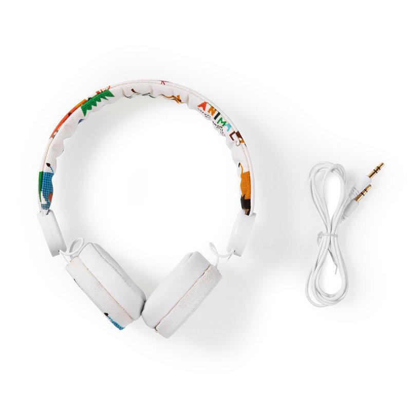 Kabelová sluchátka na uši | 3,5 mm | Délka kabelu: 1.20 m | 85 dB | Bílá - obrázek č. 9