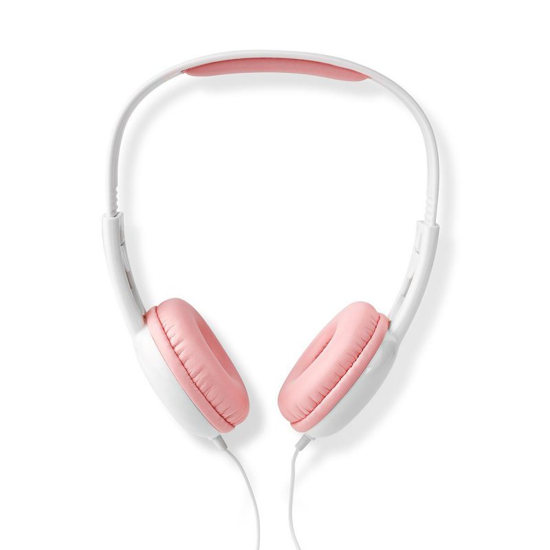 Kabelová sluchátka na uši | 3,5 mm | Délka kabelu: 1.20 m | 82 dB | Růžová - obrázek produktu