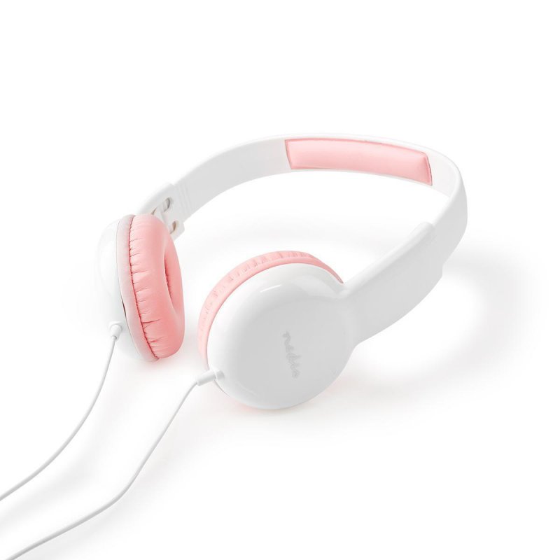 Kabelová sluchátka na uši | 3,5 mm | Délka kabelu: 1.20 m | 82 dB | Růžová - obrázek č. 8