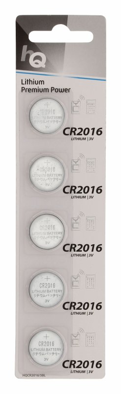 Lithiová Knoflíková Baterie CR2016 3 V 5-Blistr - obrázek produktu