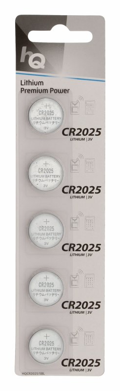 Lithiová Knoflíková Baterie CR2025 3 V 5-Blistr - obrázek produktu