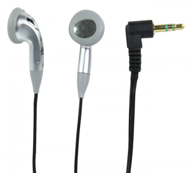 Sluchátka Do ucha 3.5 mm 1.2 m Stříbrná - obrázek produktu