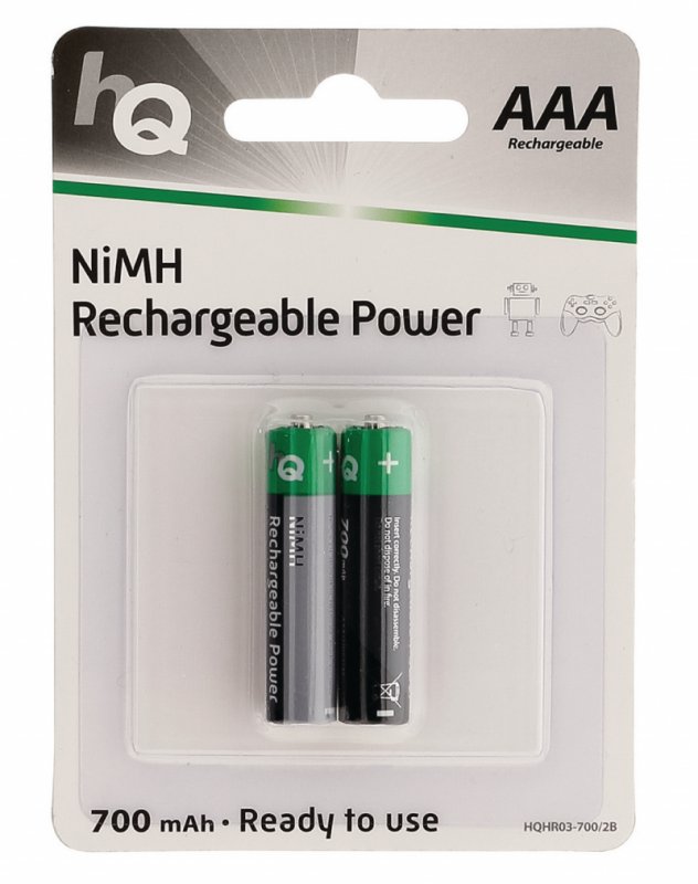 Dobíjecí NiMh Baterie AAA 1.2 V 700 mAh 2-Blistr - obrázek produktu