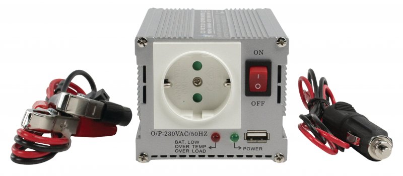 Měnič Modifikovaná sinusoida 12 VDC - AC 230 V 300 W F (CEE 7/3) / USB - obrázek č. 3