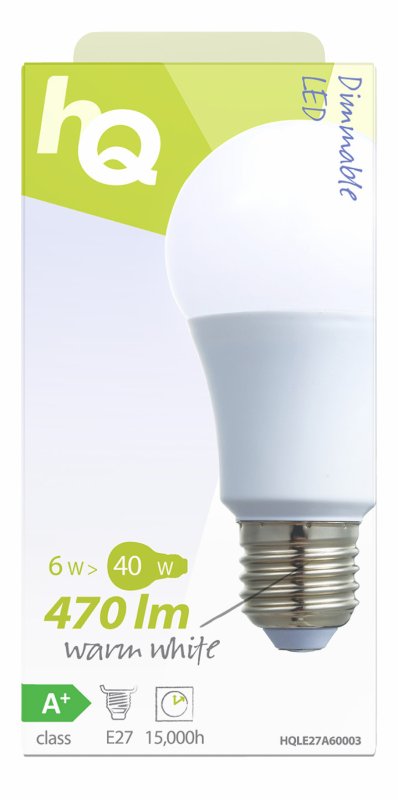 LED Žárovka E27 Stmívatelná A60 5.5 W 470 lm 2700 K - obrázek č. 3