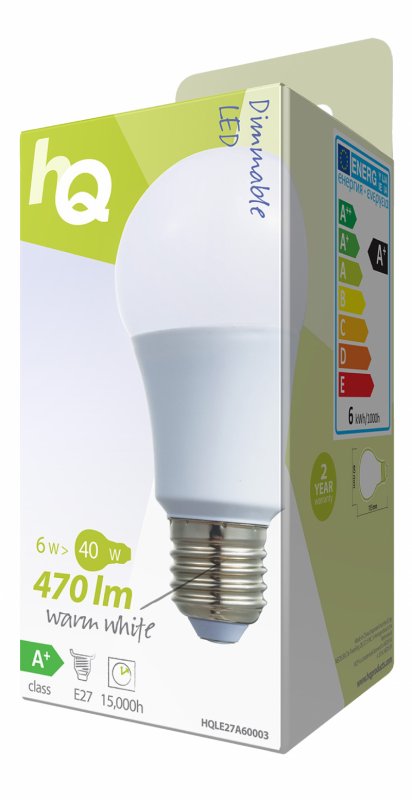 LED Žárovka E27 Stmívatelná A60 5.5 W 470 lm 2700 K - obrázek č. 2