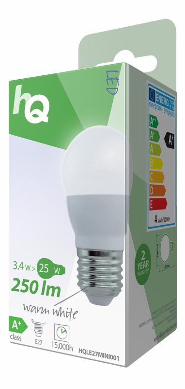 LED Žárovka E27 Mini Koule 3.6 W 250 lm 2700 K - obrázek č. 2