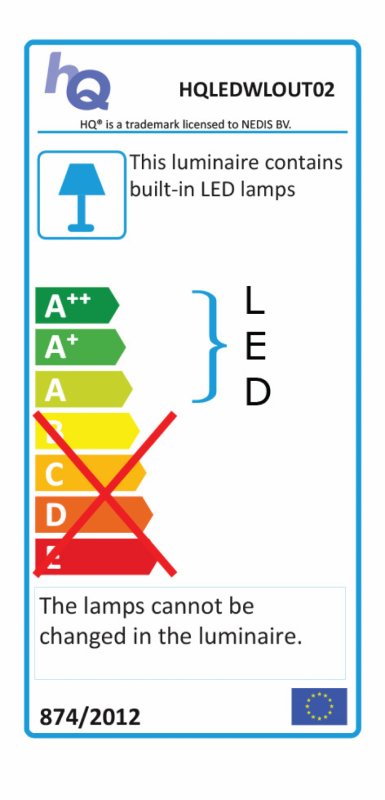 LED Venkovní Nástěnné Svítidlo 6 W 100 lm Černá - obrázek č. 4