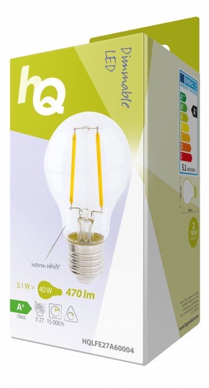 Žárovka LED Vintage Stmívatelná A60 5.1 W 470 lm 2700 K - obrázek č. 2