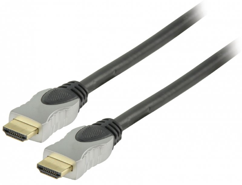 High Speed HDMI Kabel s Ethernetem HDMI Konektor - HDMI Konektor 0.75 m Tmavě Šedá - obrázek č. 1