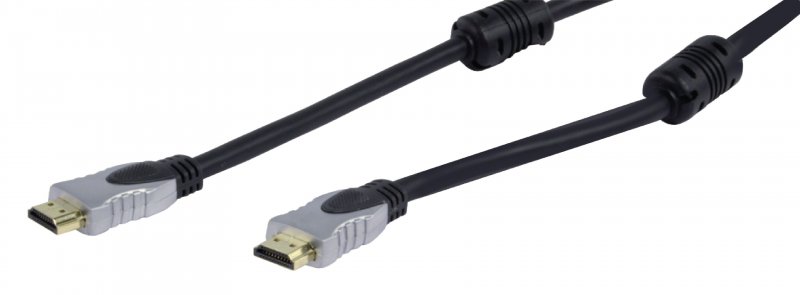 High Speed HDMI Kabel s Ethernetem HDMI Konektor - HDMI Konektor 10.0 m Tmavě Šedá - obrázek č. 1