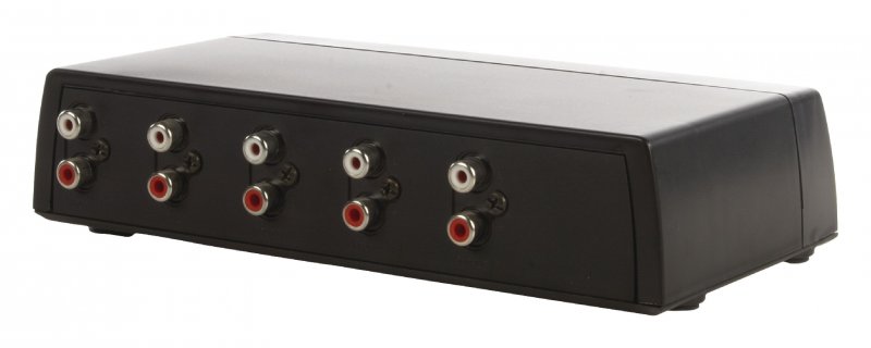 Reproduktorový Kabel 4x (2x RCA Zásuvka) - 2x RCA Zásuvka Černá - obrázek č. 4