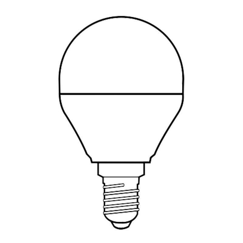 LED Lamp E14 Globe Micro LED Harmony Saten 4 W 350 lm 3000 K HR80H1G-041430 - obrázek č. 1