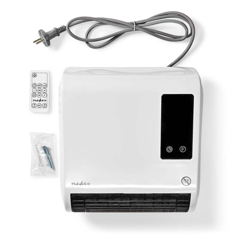 Koupelnové ohřívače | 2000 W | Nastavitelný termostat | 2 Tepelné Režimy | IP22 | Dálkové ovládání | Bílá - obrázek č. 10