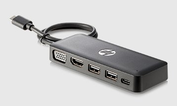 HP USB-C Travel HUB - obrázek č. 1