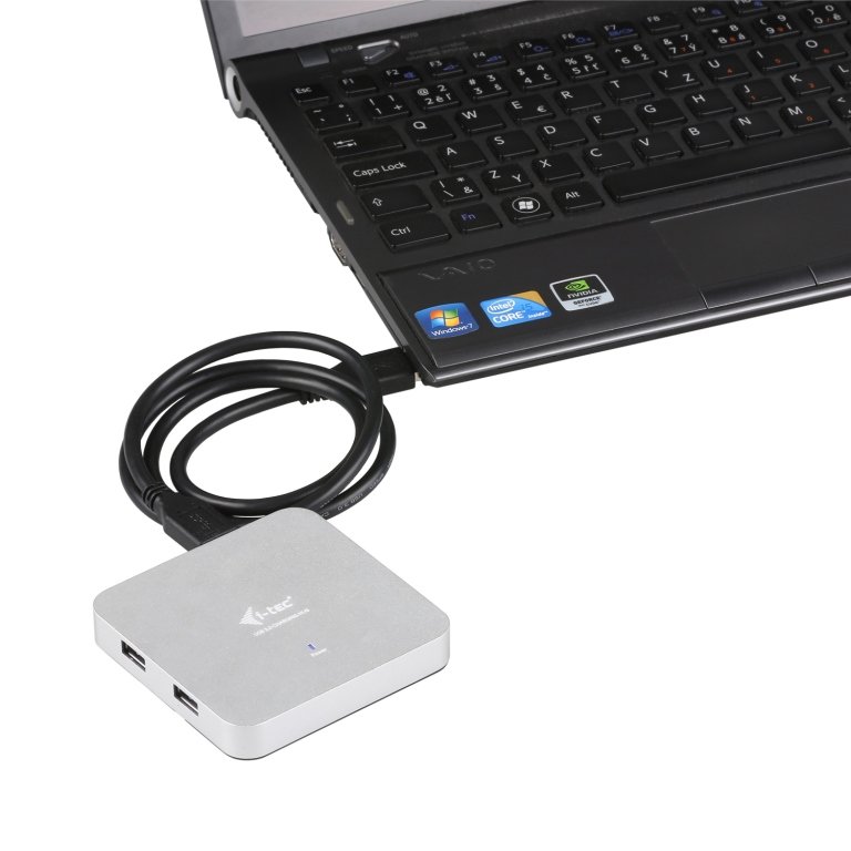 i-tec USB 3.0 Metal HUB 4 Port s napaječem - obrázek č. 3