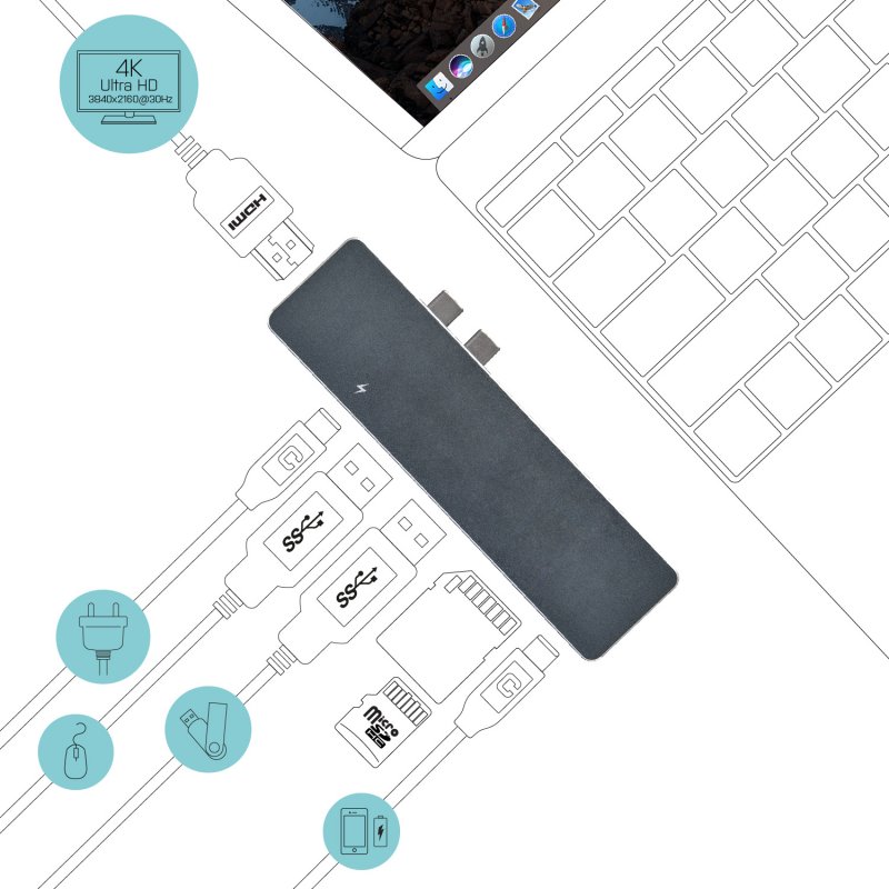 i-tec USB-C dokovací stanice pro Apple MacBook Pro - obrázek č. 3