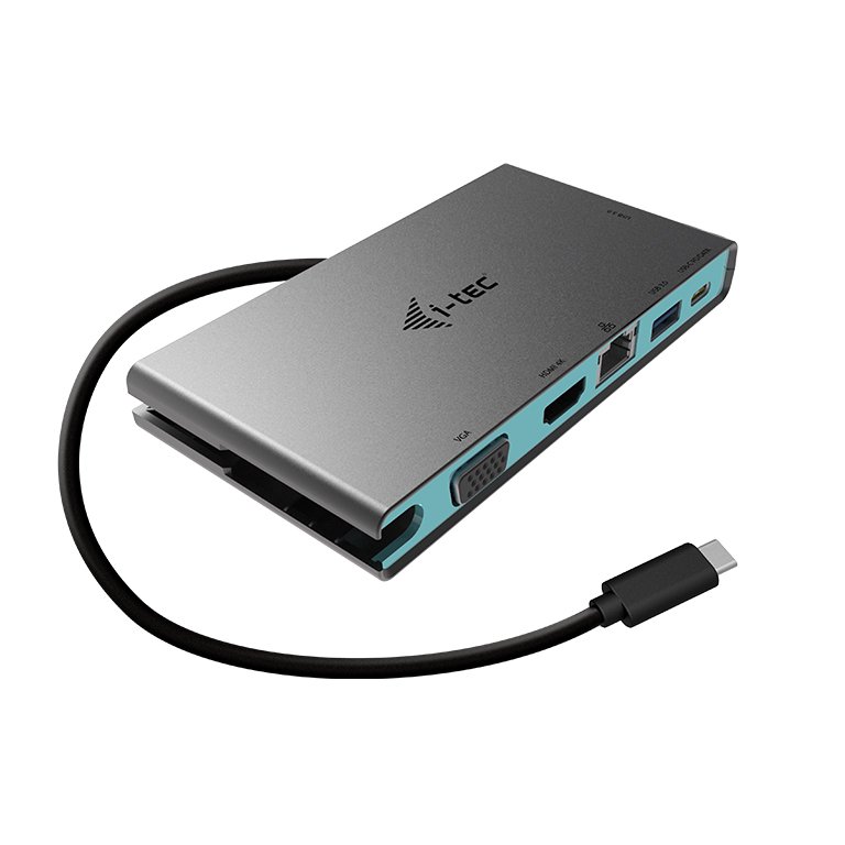 i-tec USB-C 4K Travel dokovací stanice - multifunkční adaptér, 1xHDMI 4K UHD nebo 1xVGA, kabel 20cm - obrázek produktu