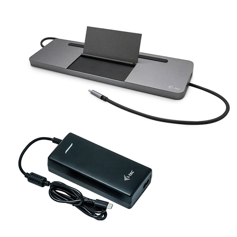 i-tec USB-C Metal Ergonomic 4K 3x Display Docking Station with Power Delivery 85W + i-tec Universal - obrázek produktu