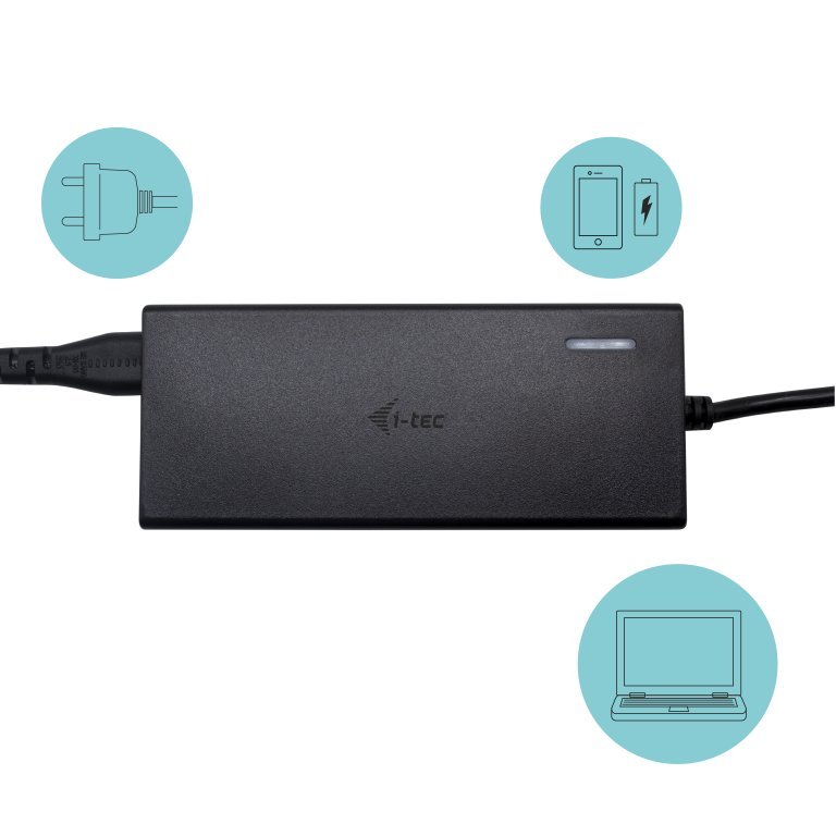i-tec USB-C HDMI DP Docking Station with Power Delivery 100 W + i-tec Universal Charger 77W - obrázek č. 15