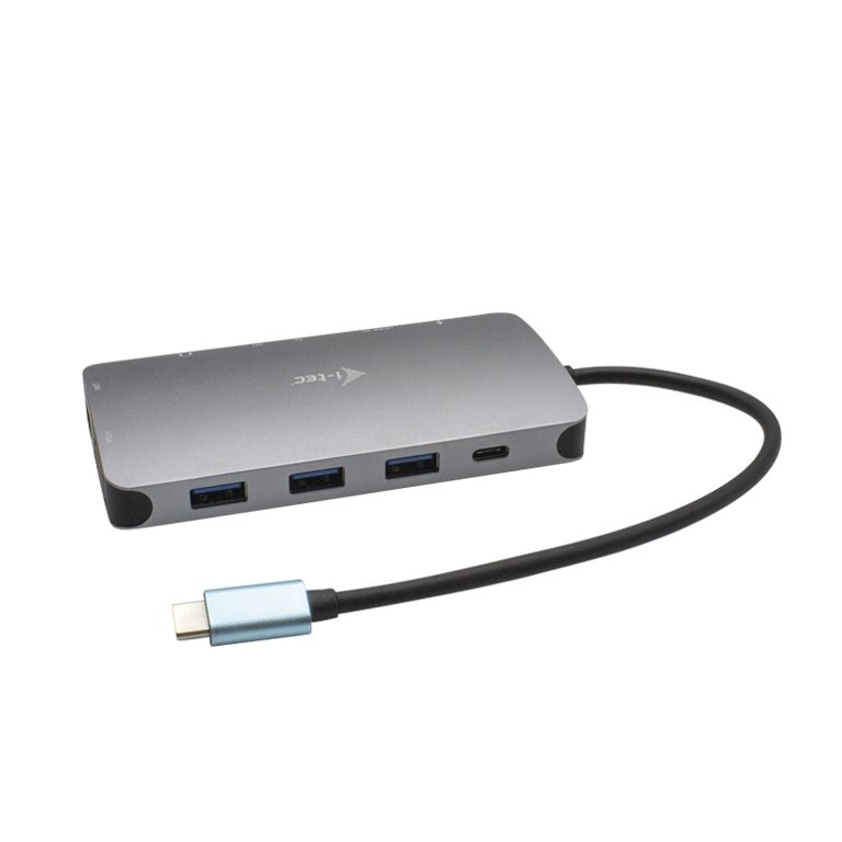 i-tec USB-C Metal Nano Dock HDMI/ VGA with LAN, Power Delivery 65W + zdroj 77W - obrázek produktu