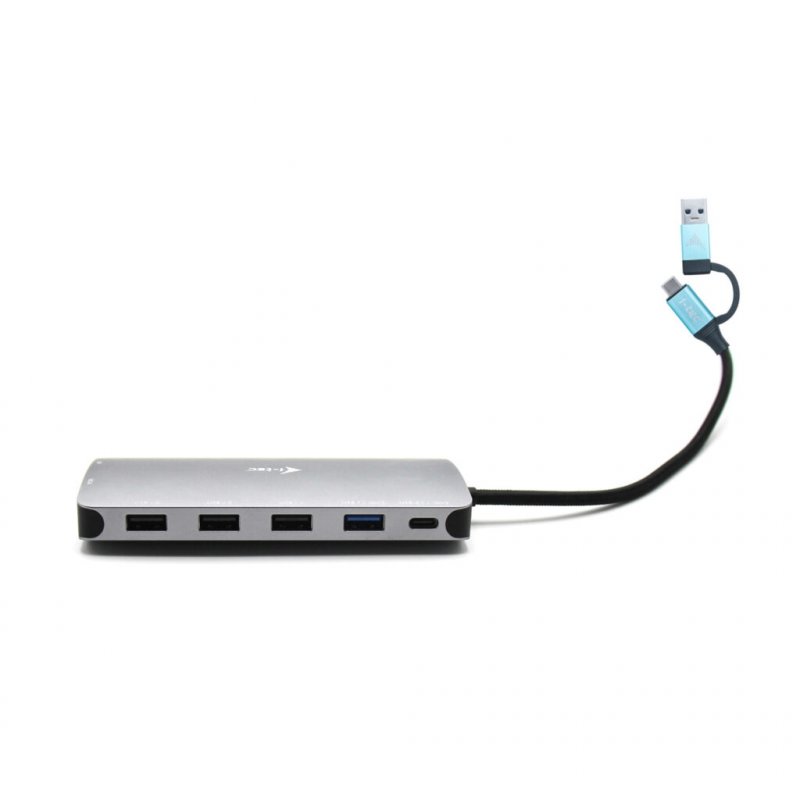 i-tec USB 3.0/ USB-C/ TB3 3x Display Metal Nano Dock with LAN, PD 100W - obrázek produktu