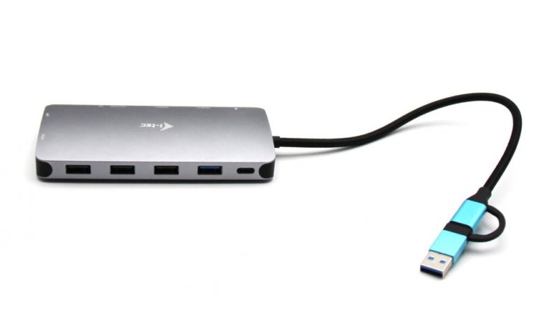 i-tec USB 3.0/ USB-C/ TB3 3x Display Metal Nano Dock with LAN, PD 100W - obrázek č. 4