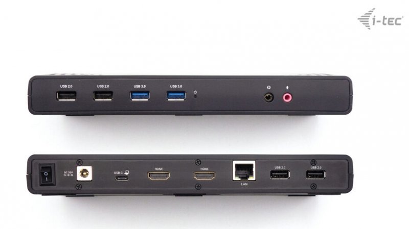 i-tec USB 3.0/ USB-C/ Thunderbolt, 2x HDMI Docking Station, PD 100W - obrázek č. 5