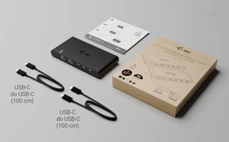 i-tec KVM Docking Station HDMI for 2 hosts, Power Delivery 2x 100W - obrázek č. 9