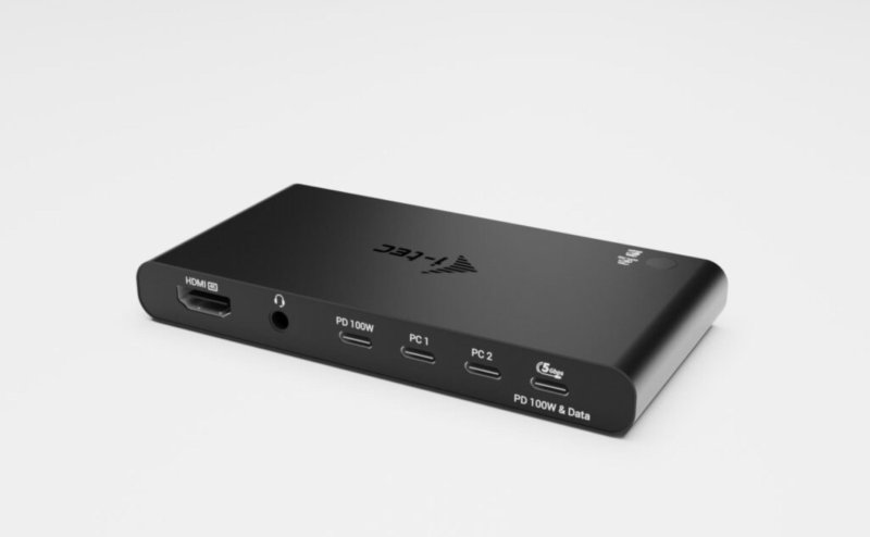 i-tec KVM Docking Station HDMI for 2 hosts, Power Delivery 2x 100W - obrázek č. 2