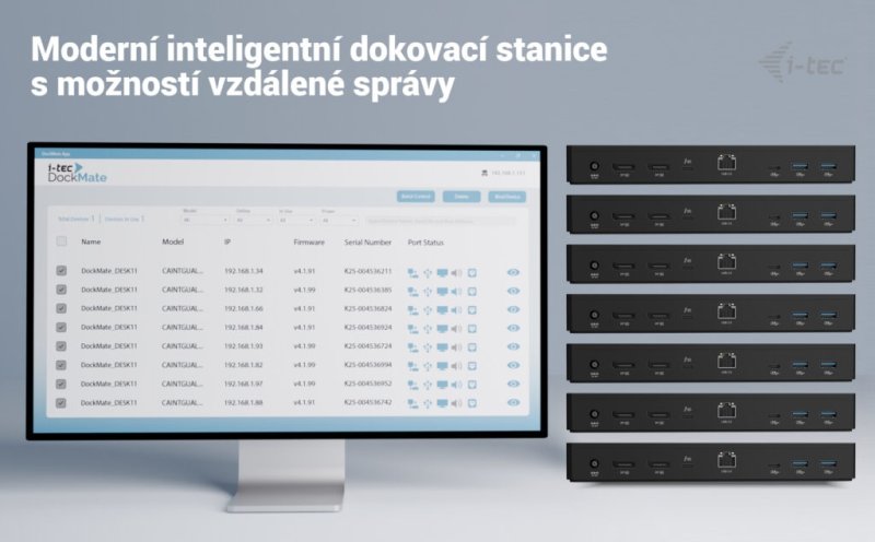 i-tec Thunderbolt 4 Intelligent Dual Display Docking Station, Power Delivery 90W - obrázek č. 8