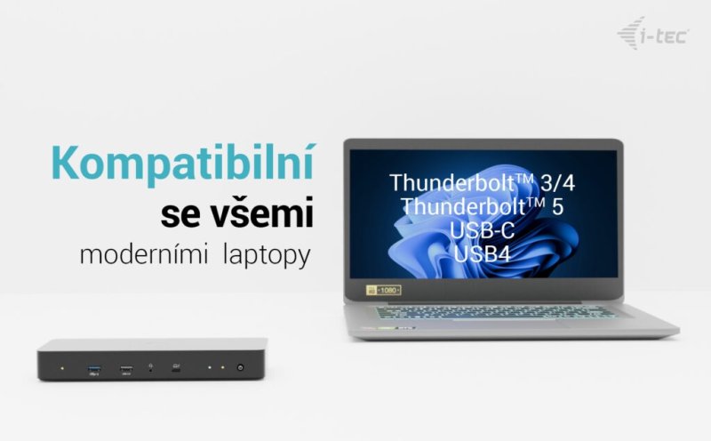 i-tec Thunderbolt 4 Intelligent Dual Display Docking Station, Power Delivery 90W - obrázek č. 7