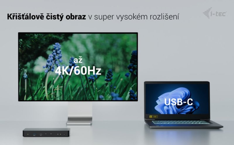 i-tec Thunderbolt 4 Intelligent Dual Display Docking Station, Power Delivery 90W - obrázek č. 10