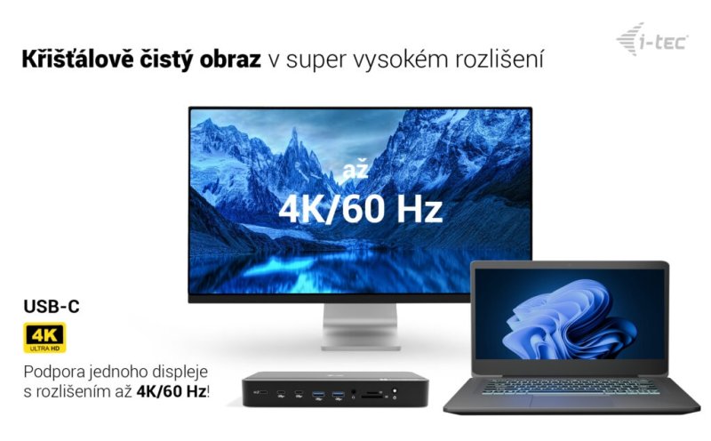 i-tec Thunderbolt 5 Triple Display Docking Station, M.2 slot, 6x USB, 2.5 GLAN, Power Delivery 140W - obrázek č. 14