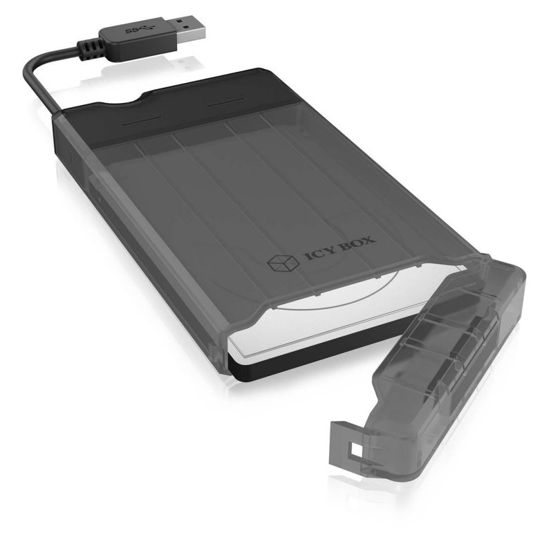Boxy pro Pevné Disky 2.5 " SATA HDD / SSD USB Type-C™ Černá - obrázek č. 2
