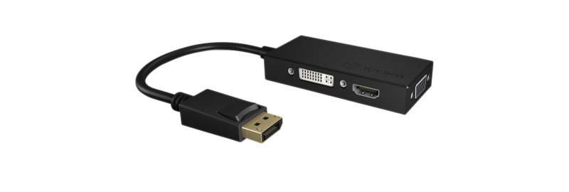 Adaptér DisplayPort USB - HDMI / Dvi-D / VGA Černá - obrázek č. 3