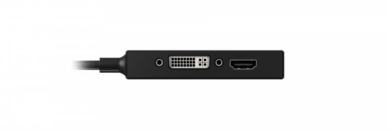 Adaptér DisplayPort USB - HDMI / Dvi-D / VGA Černá - obrázek č. 4