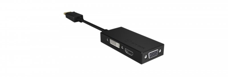 Adaptér DisplayPort USB - HDMI / Dvi-D / VGA Černá - obrázek č. 1