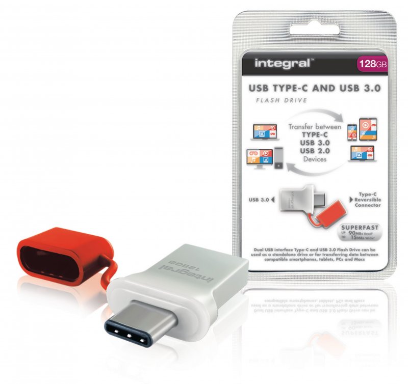 Flash Disk USB 3.0 128 GB Hliník/Červená - obrázek produktu