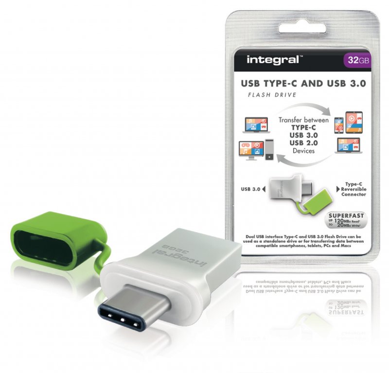 Flash Disk USB 3.0 32 GB Hliník/Zelená - obrázek produktu